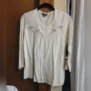 Lucky Brand, Size large, Cream Color